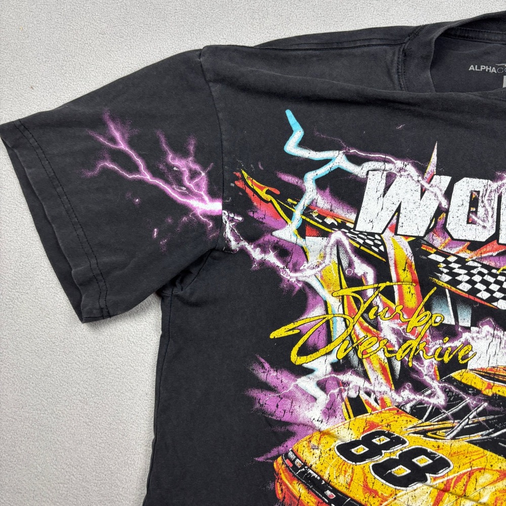 Alpha Collective Mens High Volt Racing Graphic T-Shirt Black Large 88 Car - Picture 5 of 6